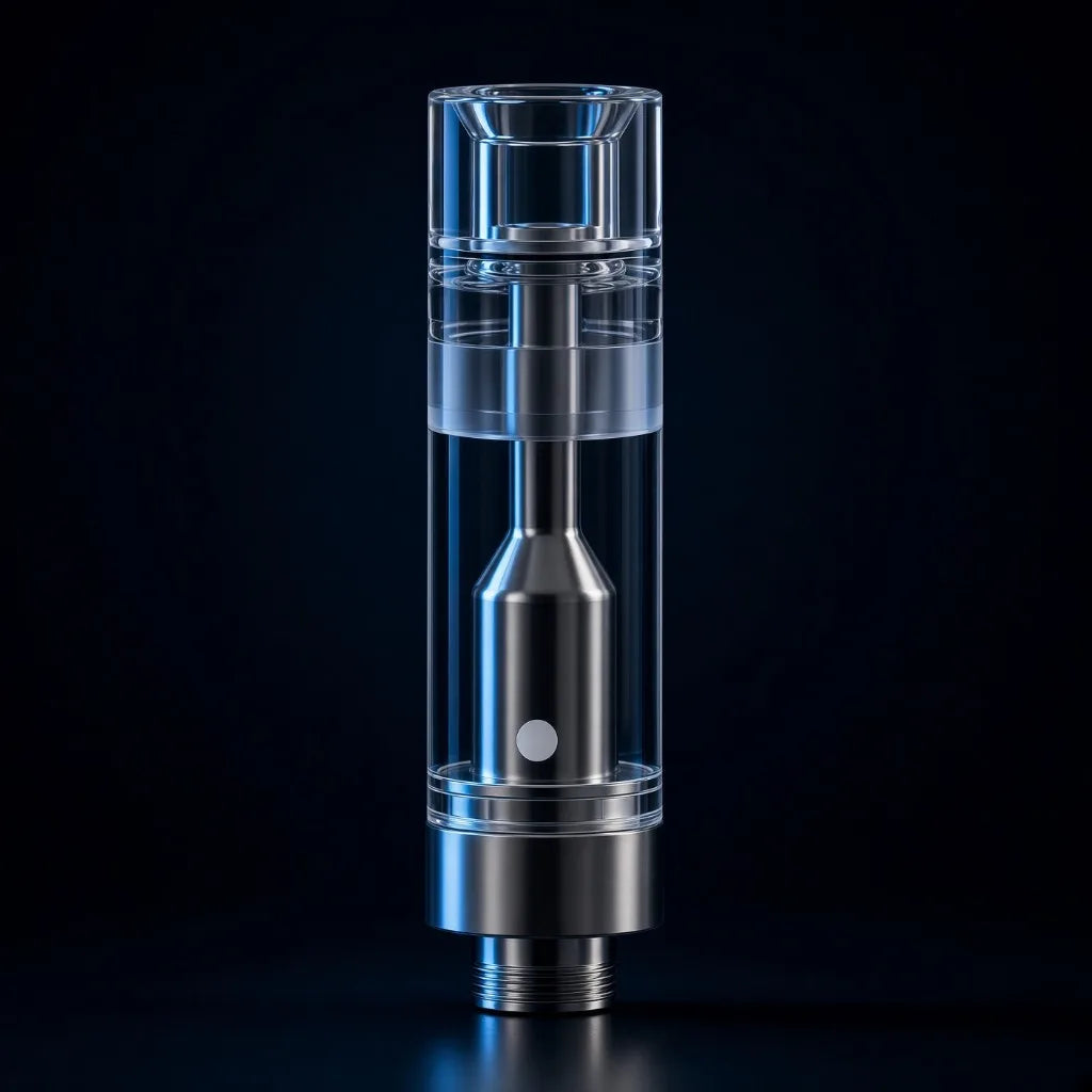 Ursa empty 510 thread vape cartridge with glass tank and quartz atomizer